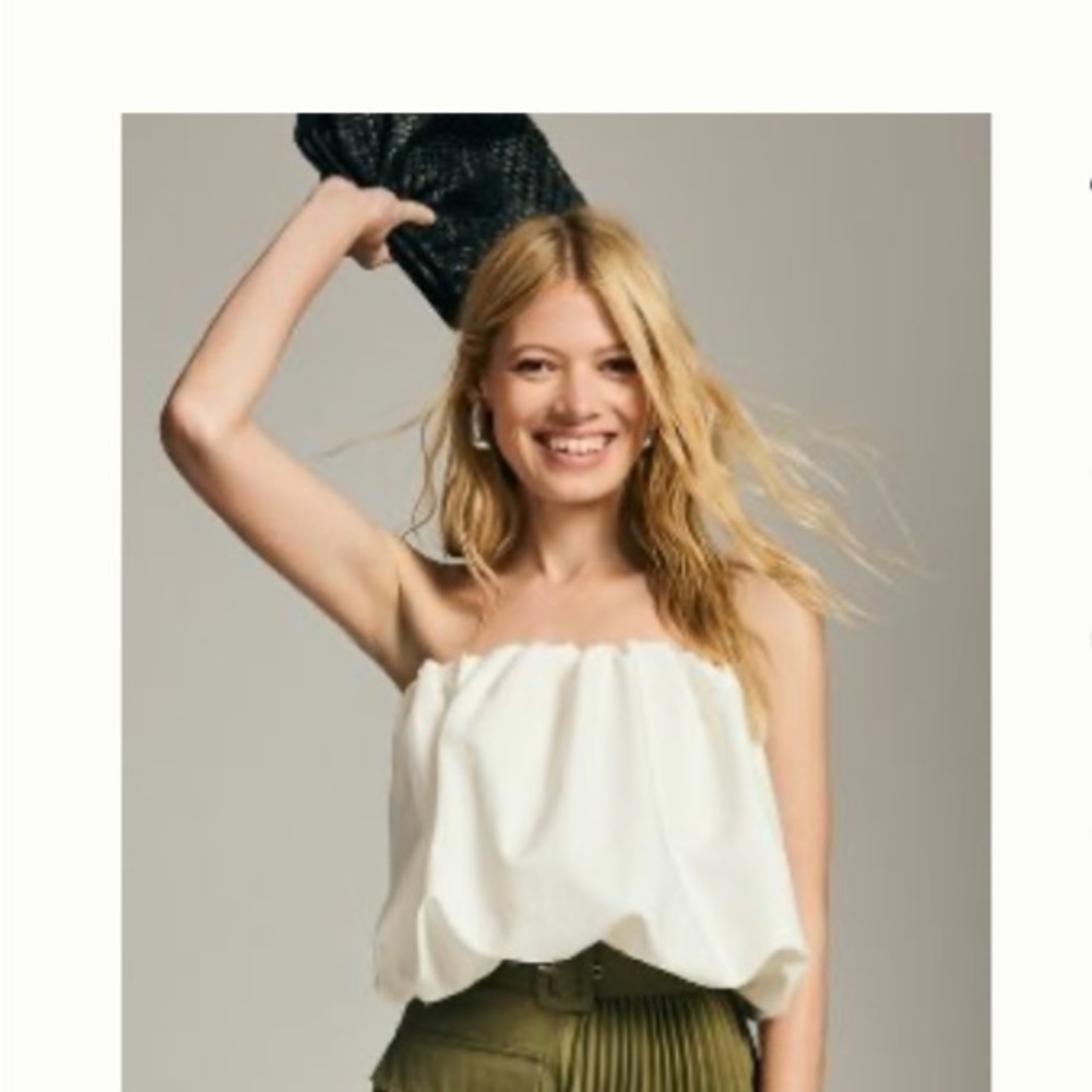 ASI3NNA STRAPLESS
BUBBLE TOP Anthropologie NWT